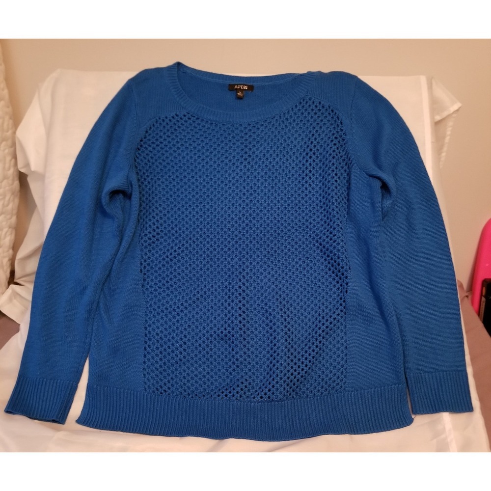 Apt 9 beautiful Blue sweater‎ Size Large 1195